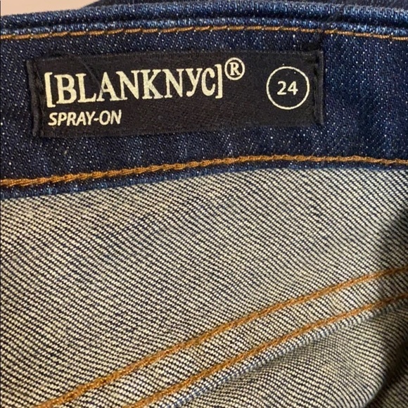 Blank NYC Spray On Skinny Denim Blue Jeans - Picture 9 of 10